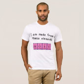 ボス周期表名のシャツ Tシャツ (正面フル)