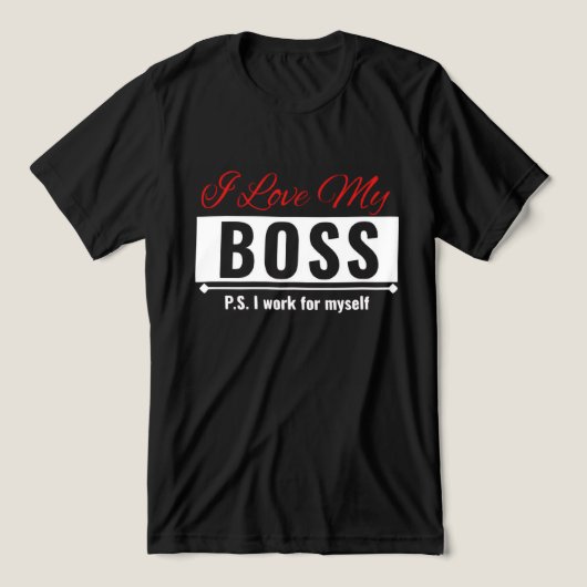 ボス大好き トライブレンドTシャツ (デザイン正面)