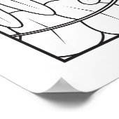 ボス女性規則の色を自分で設定 ポスター (角)