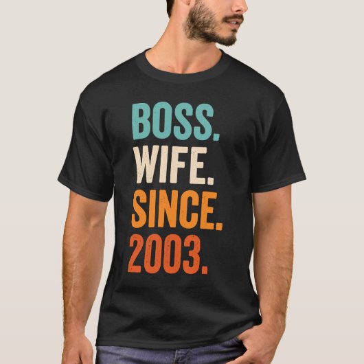 ボス妻2003年20周年結婚以降 Tシャツ (正面)