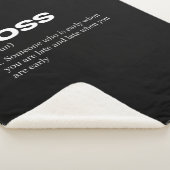 ボス定おもしろい義ハッピーボスズデイ シェルパブランケット (3/4)