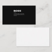 ボス定おもしろい義ハッピーボスズデイ 名刺 (正面/裏面)