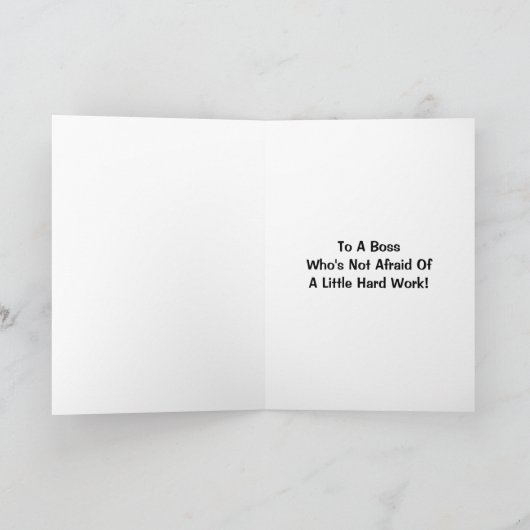 ボス小さな懸命の仕事を恐れていない！ カード (内部)