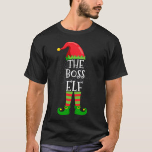 ボス小妖精や小人ファミリー一致クリスマスグループおもしろいGif Tシャツ