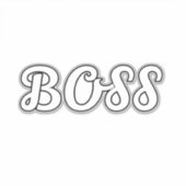 ボス愛らしいデザイン シール (正面)