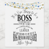 ボス感謝していお好みギフトワインラベル ワインラベル (シングルラベル)