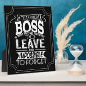 ボス感謝していユー フォトプラーク (側面)