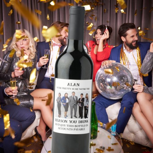 ボス感謝ギフト – 飲む理由 ワインラベル