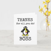 ボス感謝、ありがとうボスカード カード (黄色い花)