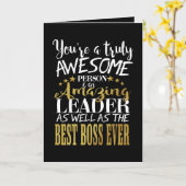 ボス感謝 – ありがとうボス「素晴らしボス カード (黄色い花)