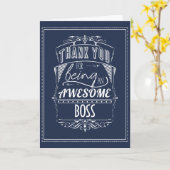 ボス感謝 カード (黄色い花)