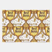 ボス日 ラッピングペーパーシート (正面3)