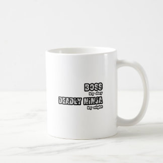 ボス日…夜の致命的な忍者 コーヒーマグカップ
