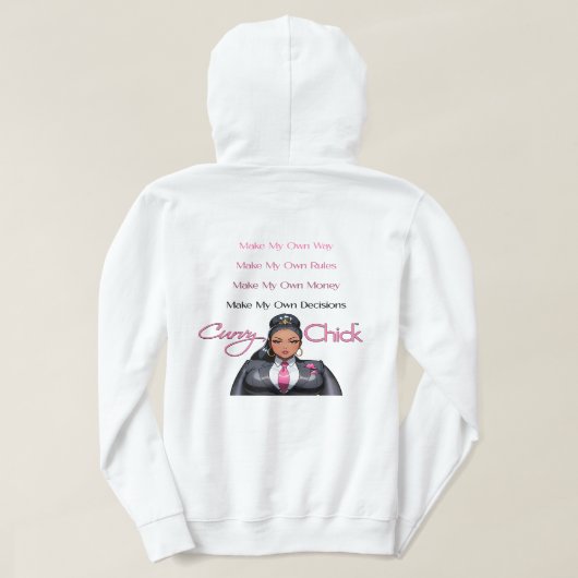 ボス曲線 パーカ (デザイン裏面)