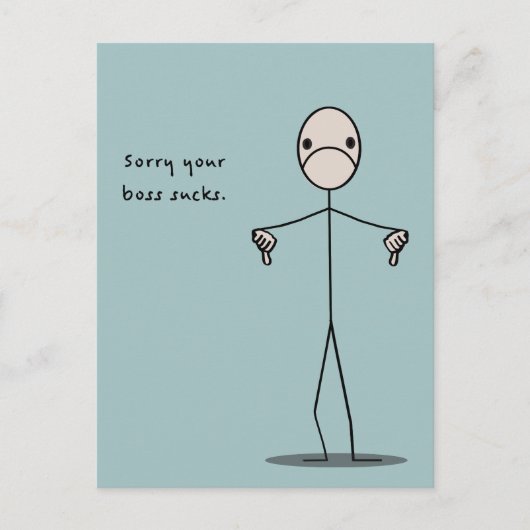 ボス最低 ポストカード (正面)