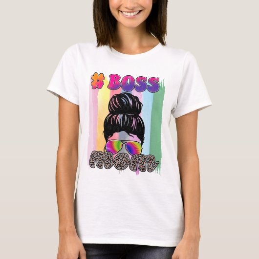 ボス母 - 母の日 Tシャツ (正面)