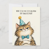 ボス猫の誕生日パーティー 招待状 (裏面)