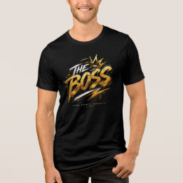 ボス王冠 - ゴールドストリートウェアパワーシャツ トライブレンドTシャツ