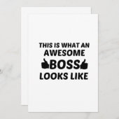 ボス素晴らし サンキューカード (正面/裏面)