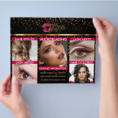 ボス美容師ヘアメイクアップアーティスト チラシ (手)