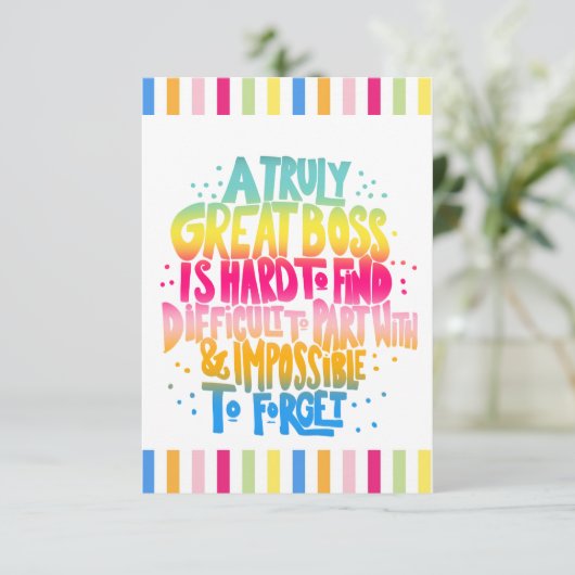 ボス評価週 カード (スタンド正面)