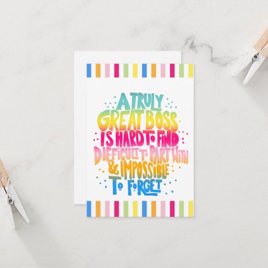 ボス評価週 カード (正面/裏面インサイチュ)