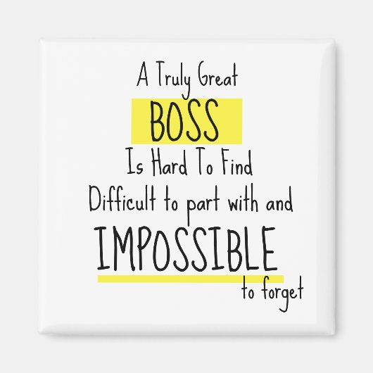 ボス評価週 マグネット (正面)