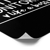 ボス試験日のように積極的に監視す教える ポスター (角)