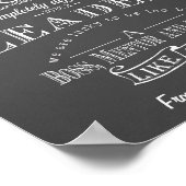 ボス認識灰色の背景 ポスター (角)