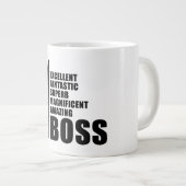 ボス誕生日ギフト:ナンバーワンボス ジャンボコーヒーマグカップ (正面右)