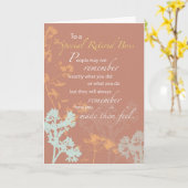 ボス退職した、ボスのデイブラウン、ワイルドフラワーシルホー カード (黄色い花)