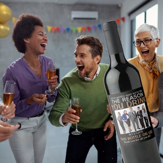 ボス鑑賞写真の理由あなたが飲む ワインラベル