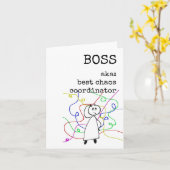 ボス鑑賞最高のカオスコーディネーター車 カード (黄色い花)