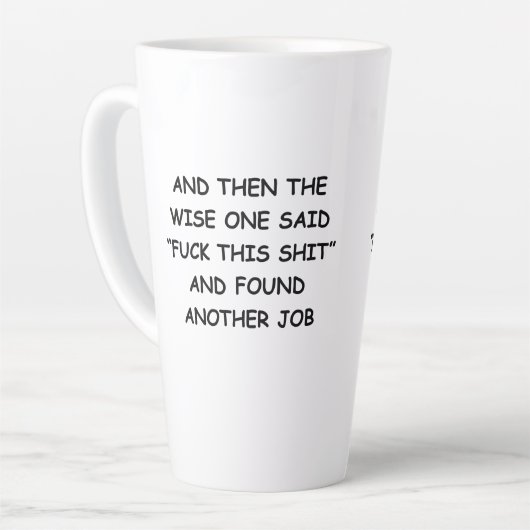 ボス離れのマグは別れ素晴らしのギフト同僚 カフェラテマグ (左アングル)