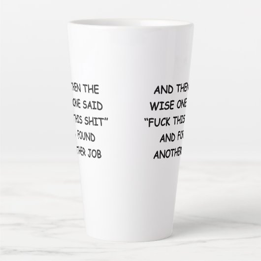 ボス離れのマグは別れ素晴らしのギフト同僚 カフェラテマグ (正面)