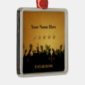 ボス5つ星金ゴールド応援オーナメント メタルオーナメント (右)
