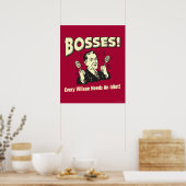 ボス：どの村も馬鹿が必要だ ポスター (キッチン)