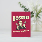 ボス:どの村も馬鹿が必要だ ポストカード (スタンド正面)