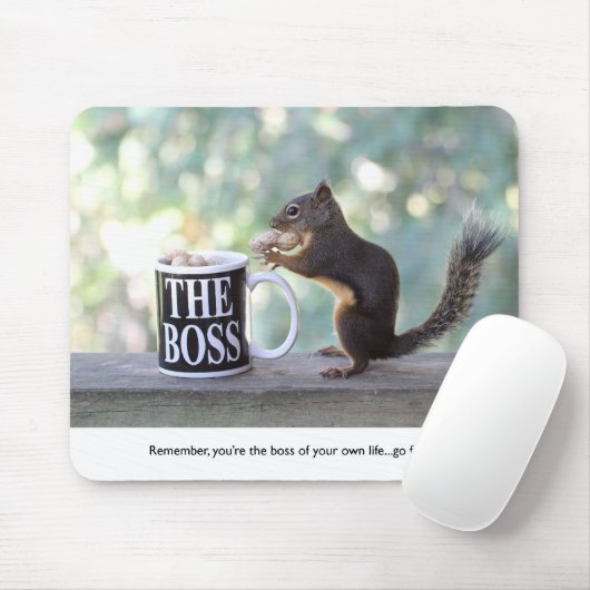 "ボス"のリス マウスパッド (マウス)