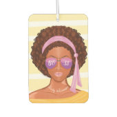 ボス |アフリカレトロビーチ美しい カーエアーフレッシュナー (正面)