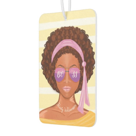 ボス |アフリカレトロビーチ美しい カーエアーフレッシュナー (左)