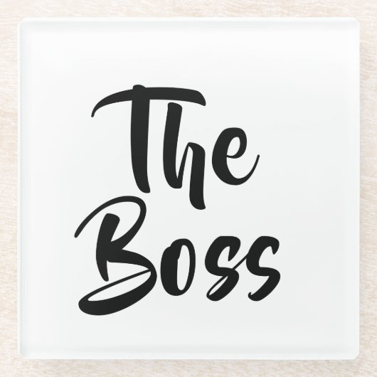 ボス ガラスコースター (正面)