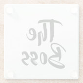 ボス ガラスコースター (裏面)