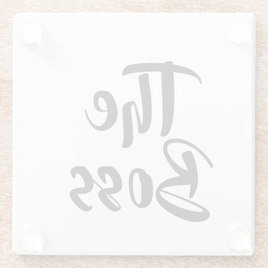 ボス ガラスコースター (裏面)