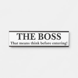 ボス サインプレート