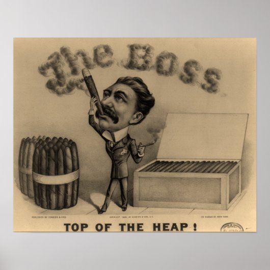 ボス!シガースモーカープリント ポスター (正面)