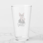 ボス スフィンクス 猫 コーヒー アート タンブラーグラス (裏面)