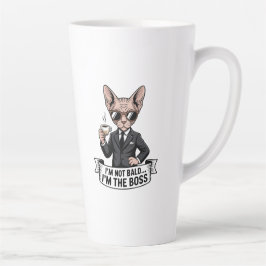 ボス スフィンクス 猫 コーヒー イラスト カフェラテマグ