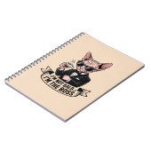 ボス スフィンクス 猫 コーヒー イラスト ノートブック (左側)