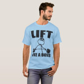 ボス-ミーム-のように揚げべらのためのワイシャツ持ち上げて下さい Tシャツ (正面フル)